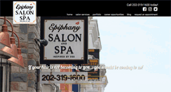 Desktop Screenshot of epiphanysalonandspa.com